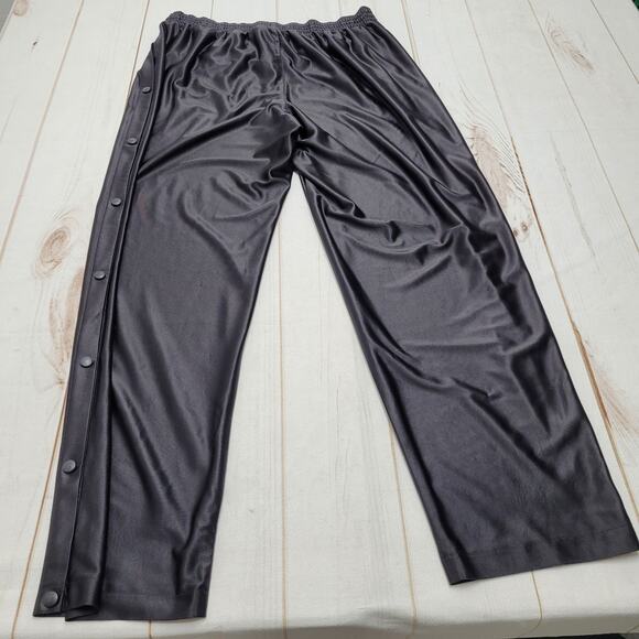 Vintage Nike tear away snap leg black straight track pants Y2k - Picture 8 of 8